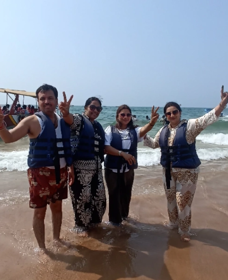 Group enjoying a day on the water